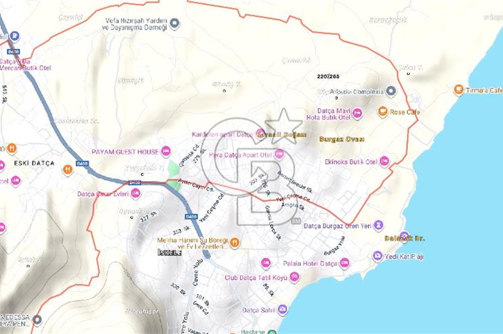 Muğla, Datça'da 627 m2 Satılık Arsa