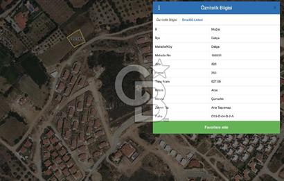 Muğla, Datça'da 627 m2 Satılık Arsa