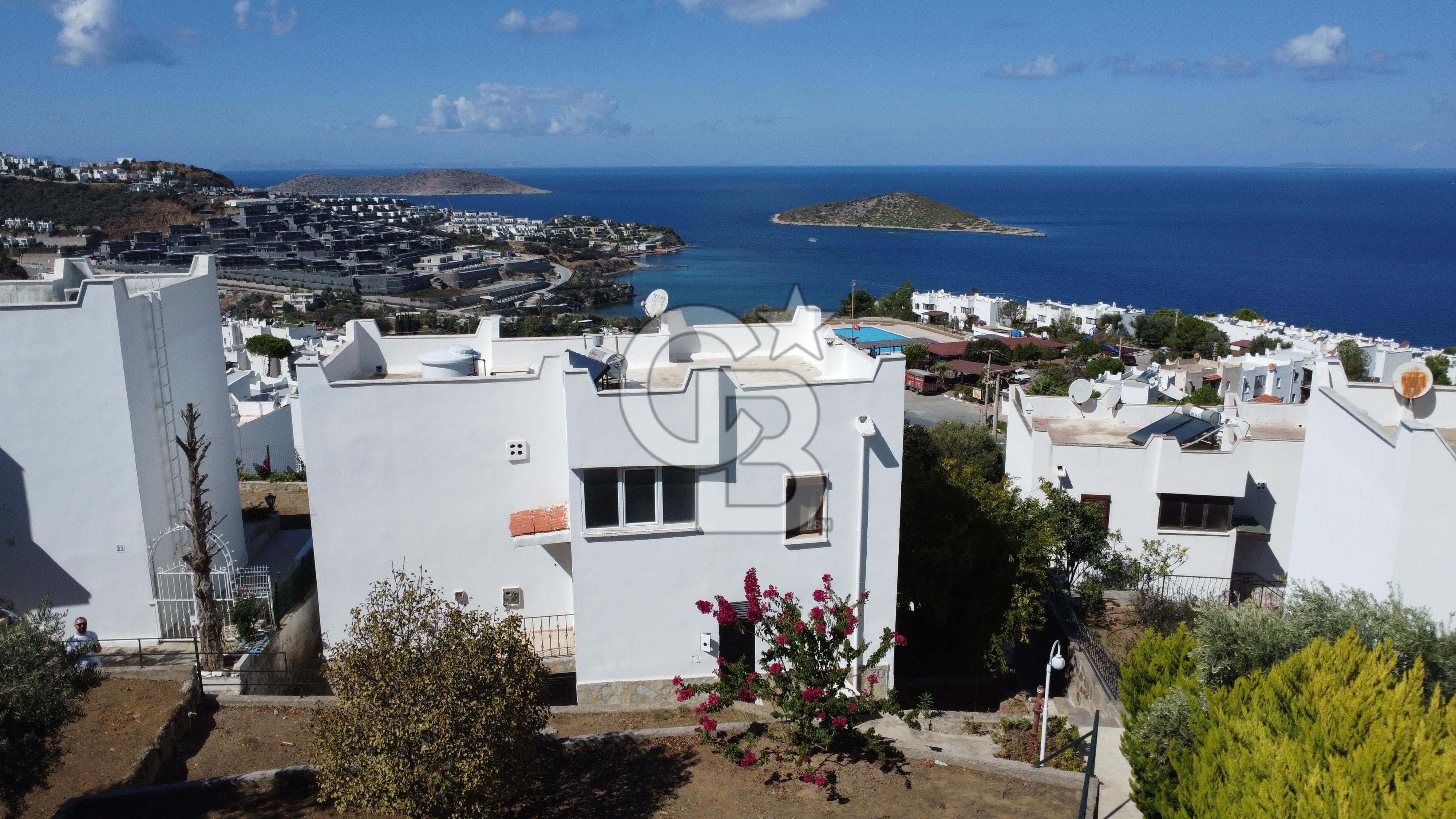 Gümüşlük Gümüşkaya'da Tam Müstakil Deniz Manzaralı Villa