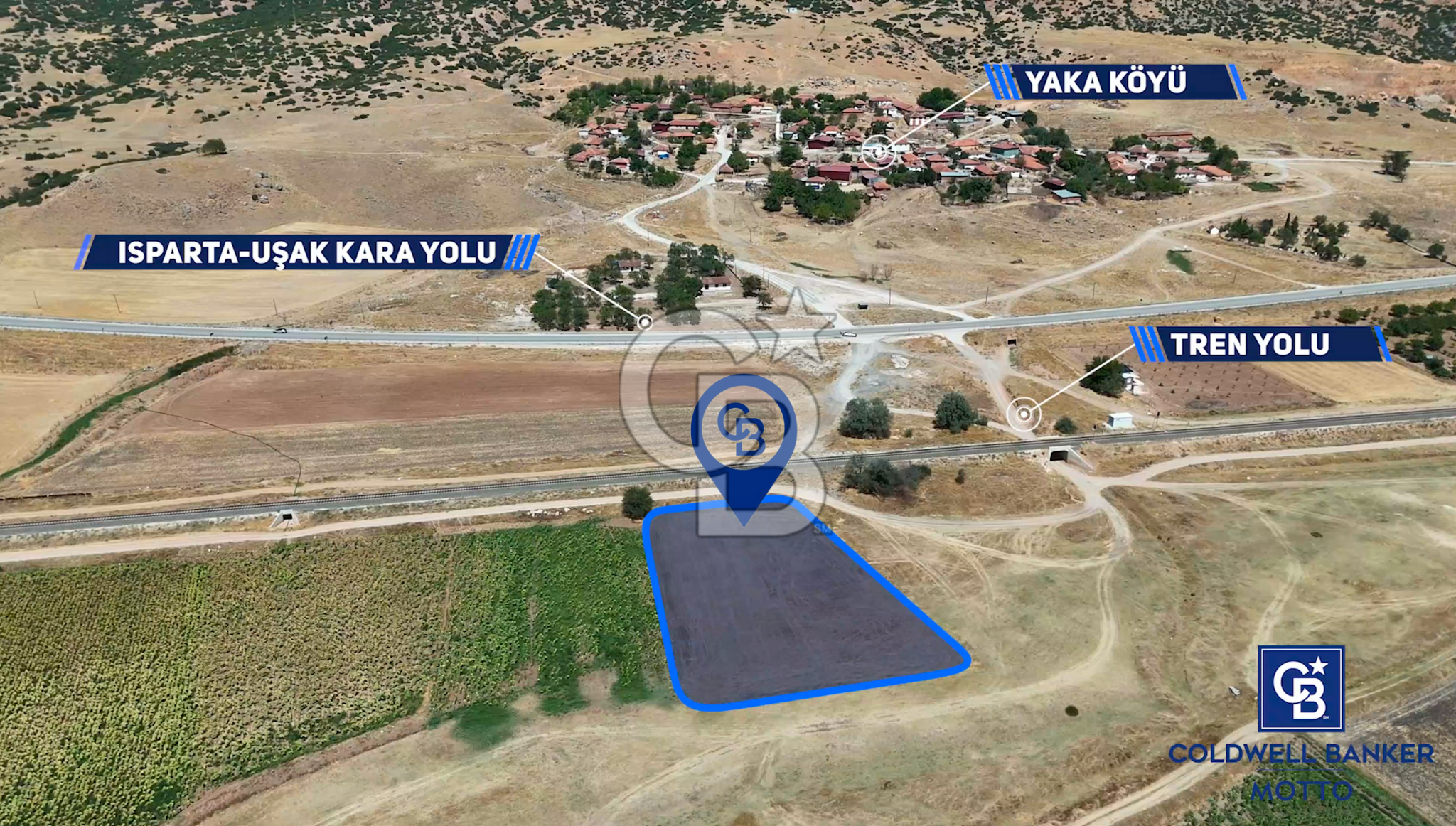 Dinar Yaka Köyü Yatırıma Uygun Satılık Tarla 5000 m²
