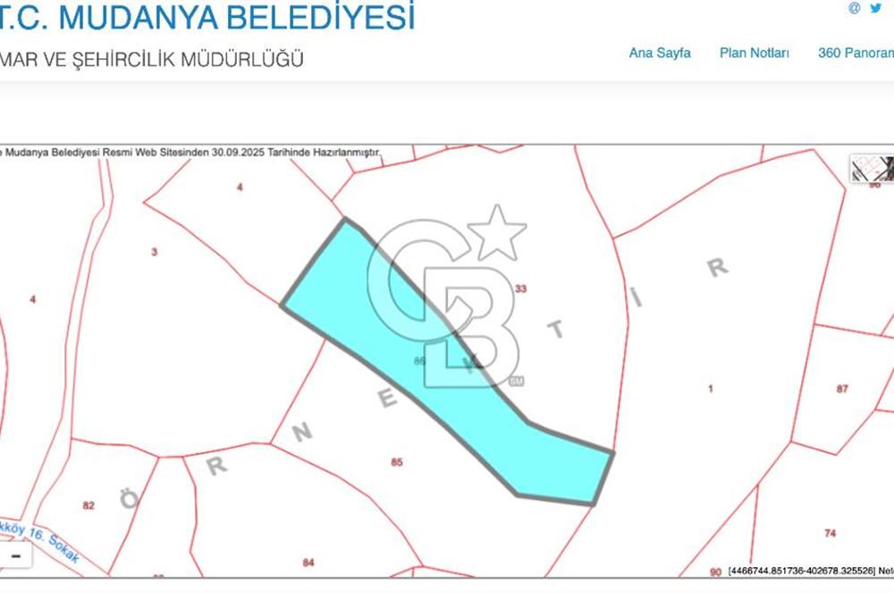 MUDANYA AKKÖY 7 DÖNÜM SATILIK ARAZİ