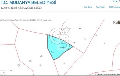 MUDANYA HALİLBEY MAHALLESİ SATILIK 1424 M2 ARAZİ