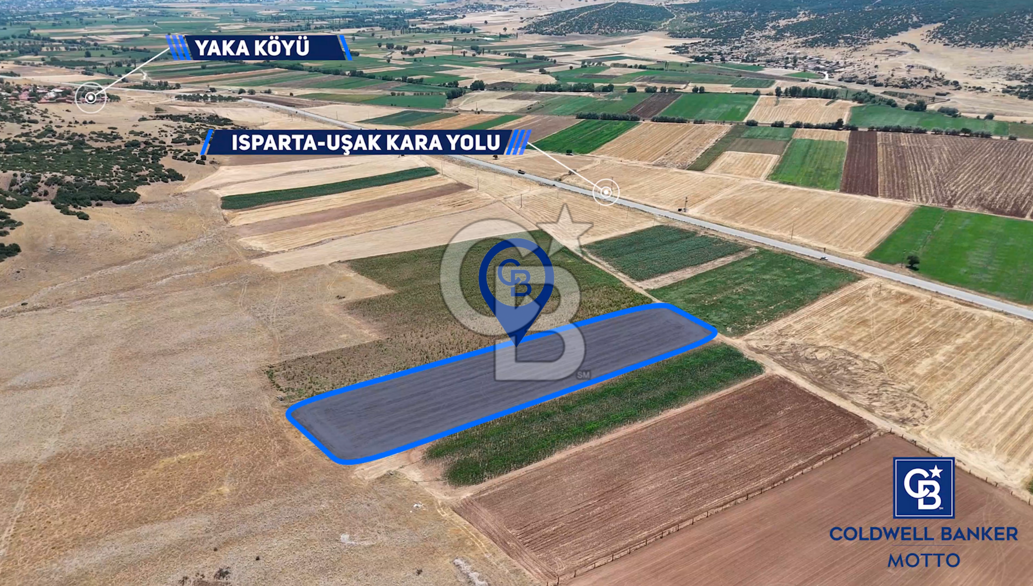 Dinar Yaka Köyü Yatırıma Uygun Satılık Tarla 7450 m²