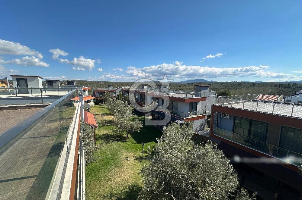 ÇANAKKALE GEYİKLİ'DE DENİZ MANZARALI, BAHÇELİ KİRALIK VİLLA!