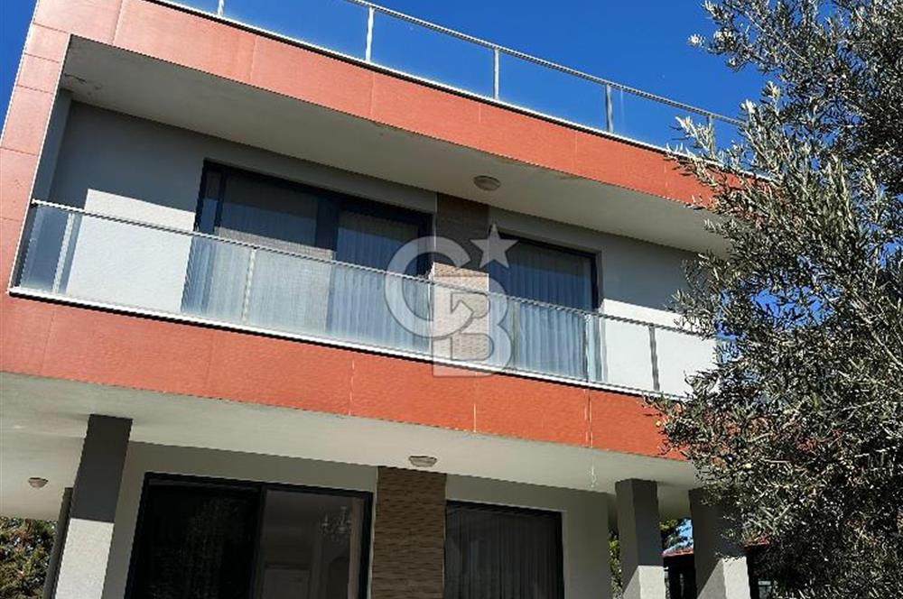 ÇANAKKALE GEYİKLİ'DE DENİZ MANZARALI, BAHÇELİ KİRALIK VİLLA!