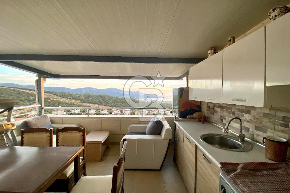 Didim Akbükte kiralık deniz manzaralı,özel havuzlu,eşyalı villa