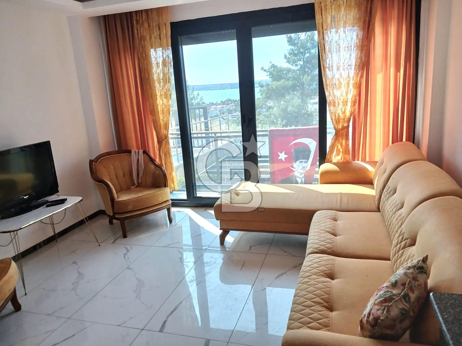 Modern Tasarım:Akbükte Lüks 3+1 Eşyalı Kiralık Dubleks Villa