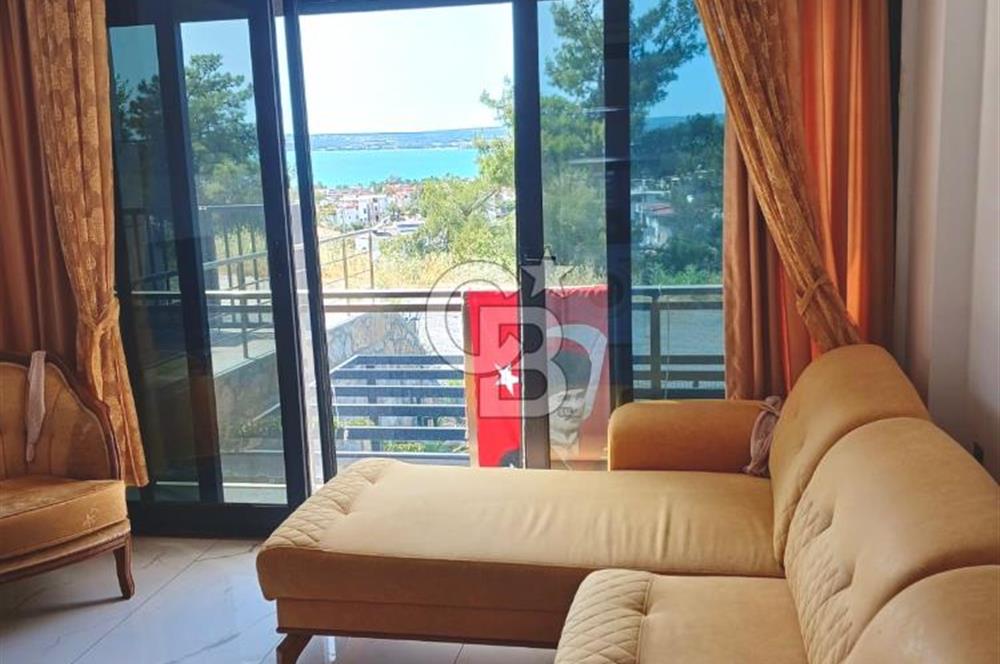 Modern Tasarım:Akbükte Lüks 3+1 Eşyalı Kiralık Dubleks Villa