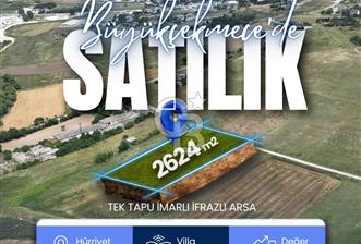 SATILIK BÜYÜKÇEKMECE'DE 2624M² TEK TAPU İMARLI İFRAZLI ARSA