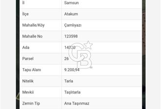 ATAKUM ÇAMLIYAZIDA SATILIK HİSSE 
