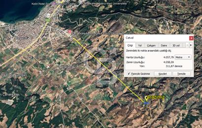 ÇANAKKALE MERKEZ AŞAĞIOKÇULAR'DA SATILIK 7650 M2 MÜSTAKİL ARAZİ