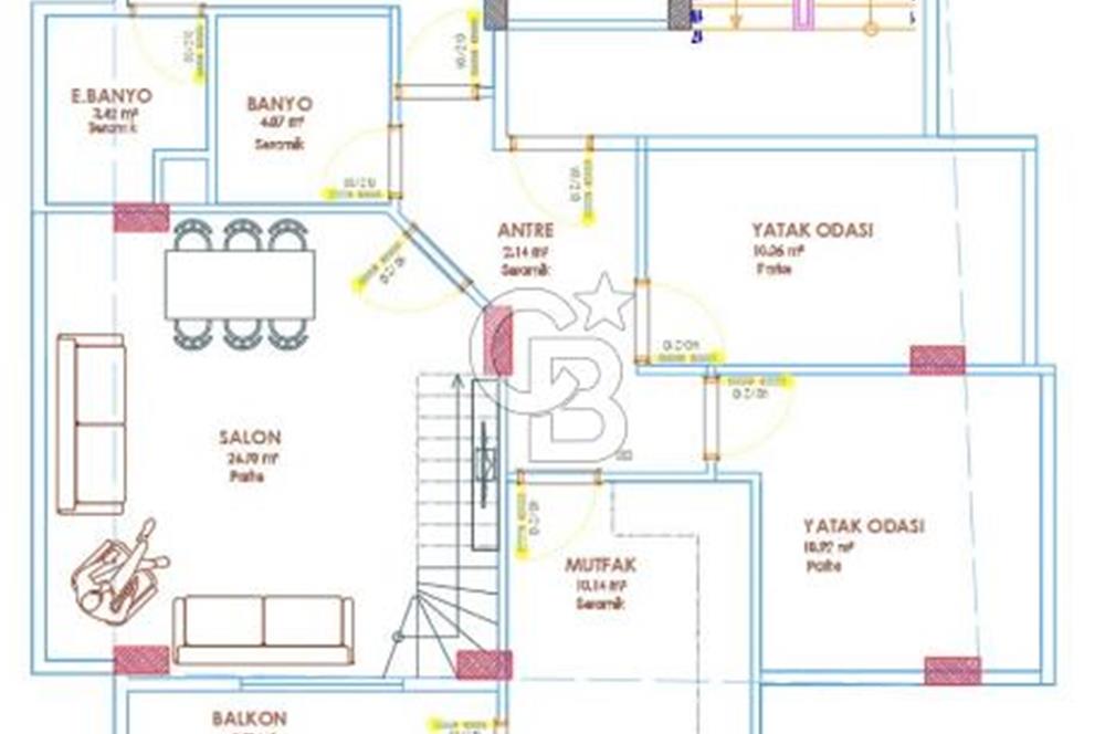 Kartal cevizlide projeden satılık dubleks 
