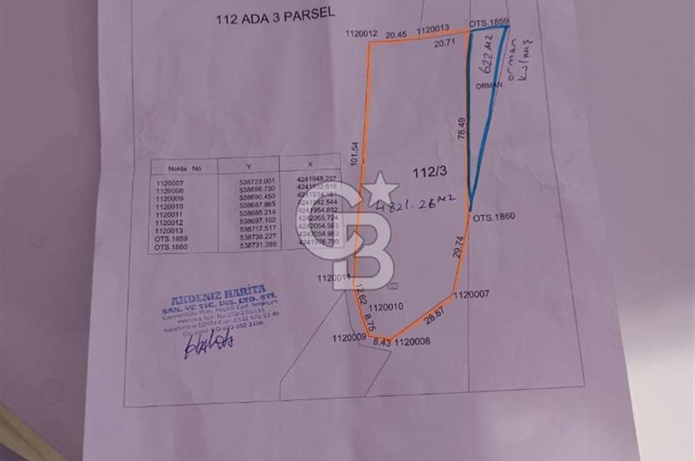 Kemalpaşa Yeşilköy Çatalkavakta 4.821 m² Bağ Arazisi