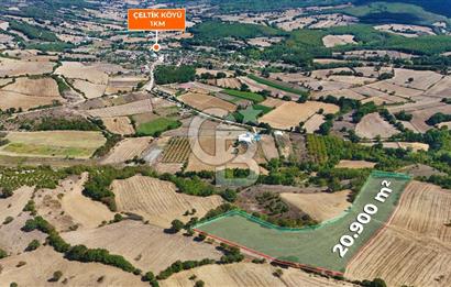 Çanakkale Biga Çeltik Köyünde 20.900 m2 Satılık Fırsat Tarla !