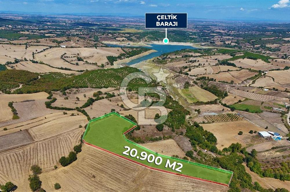 Çanakkale Biga Çeltik Köyünde 20.900 m2 Satılık Fırsat Tarla !
