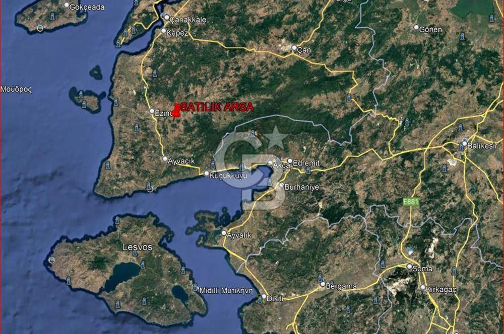 ÇANAKKALE,BAYRAMİÇ,YAHŞİELİ KÖYÜNDE SATILIK ARSA