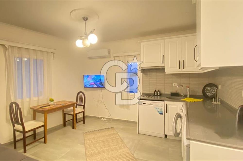 BODRUM MERKEZDE FULL EŞYALI, YENİLENMİŞ 1+1 KİRALIK DAİRE!