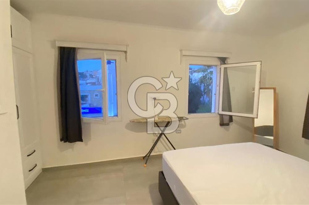 BODRUM MERKEZDE FULL EŞYALI, YENİLENMİŞ 1+1 KİRALIK DAİRE!