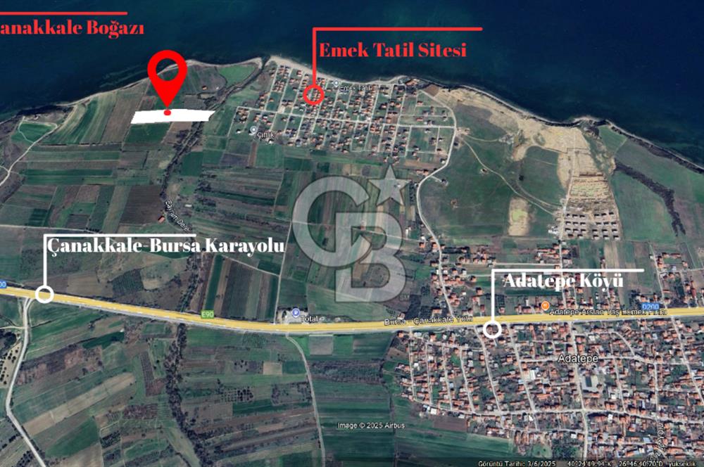 Çanakkale Lapseki Çardak Bayramdere Mevkii'nde Yatırımlık Tarla Satılık!