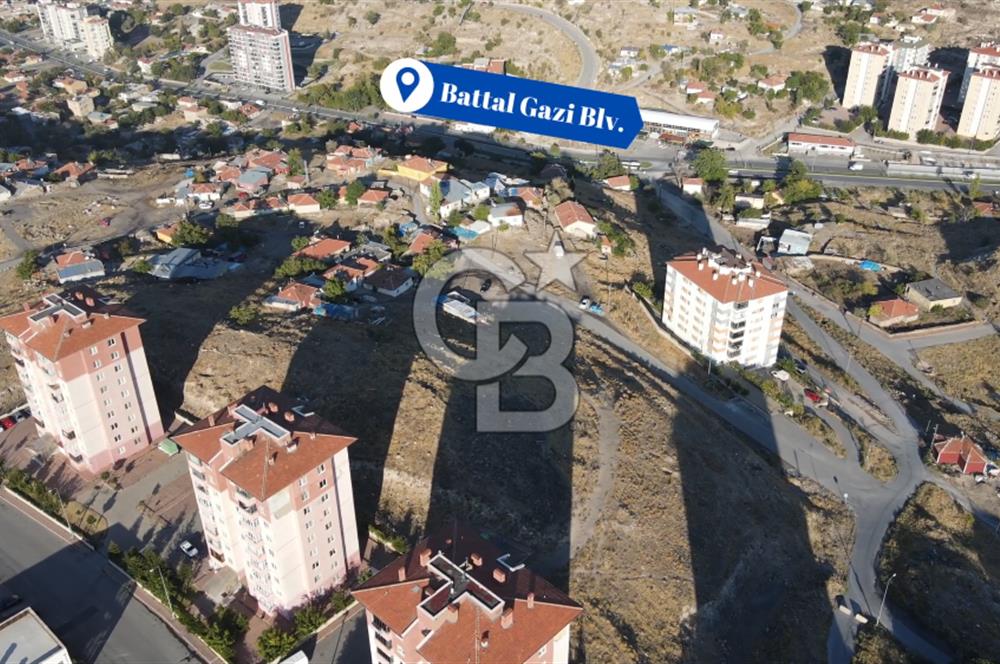 KAYSERİ BATTALGAZİ'NİN YÜKSELEN DEĞERİNDE, 6739 m² PROJELİK ARSA