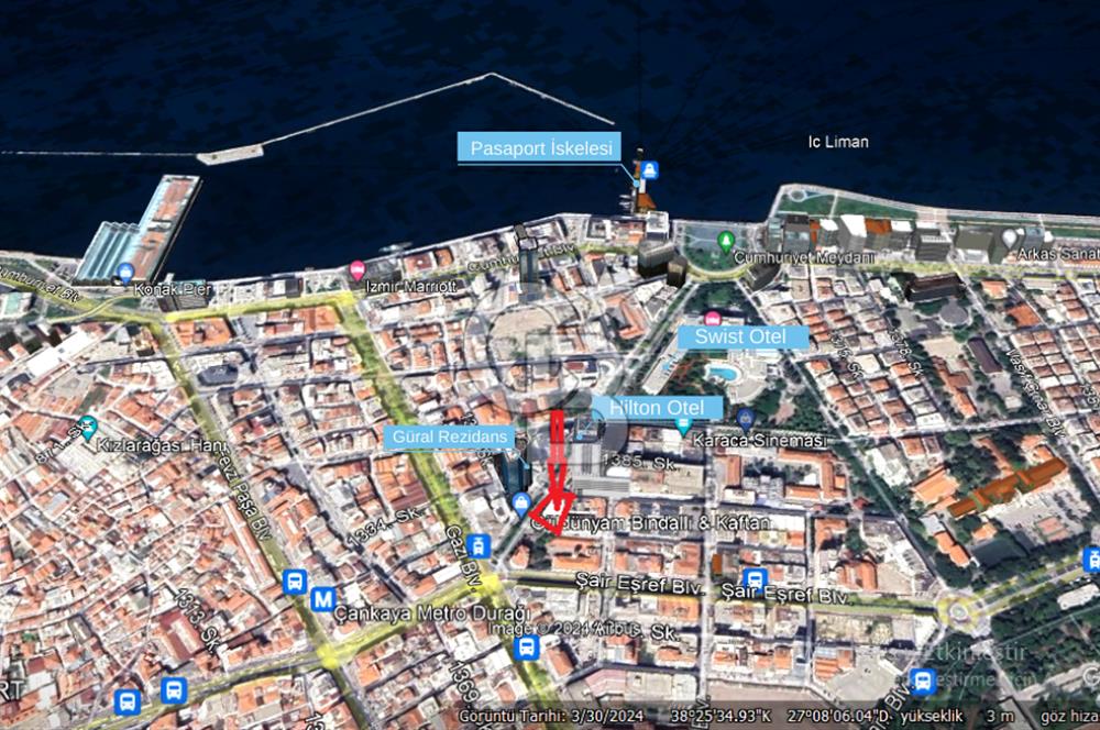 ALSANCAK MERKEZ'DE GAZİ BULVARI ÜZERİ SATILIK DÜKKAN....