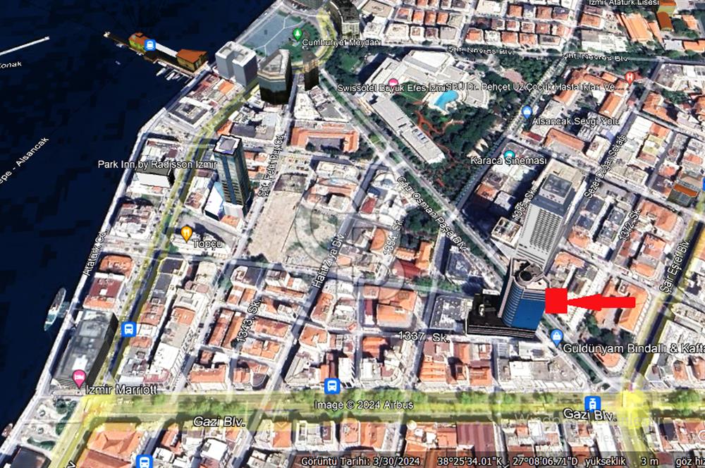 ALSANCAK MERKEZ'DE GAZİ BULVARI ÜZERİ SATILIK DÜKKAN....