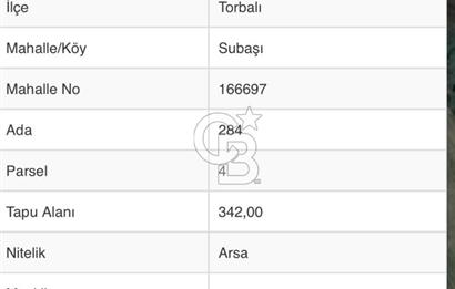 Torbalı Subaşı mah.de fırsat satılık imarlı arsa