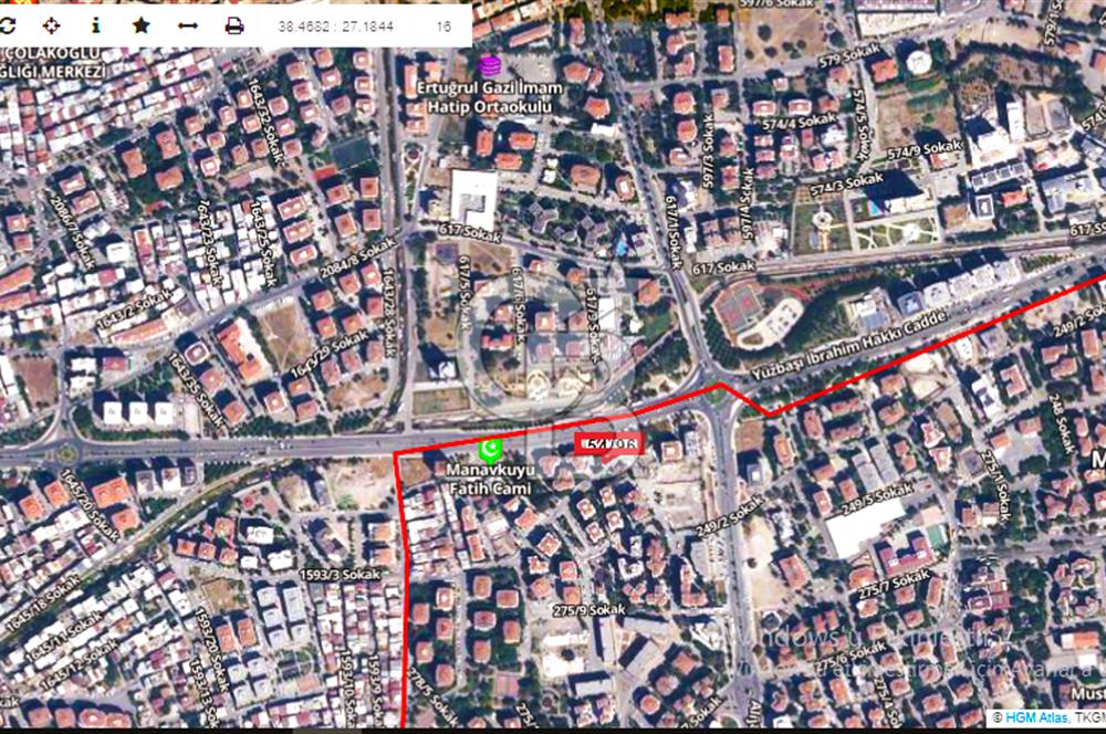 BORNOVA MANAVKUYU CADDE ÜZERİ MUHTEŞEM KONUMDA 3+1 SATILIK DAİRE