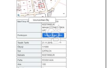 CB SE7EN'DAN ÇATALCA KESTANELİK SATILIK İMARLI ARSA