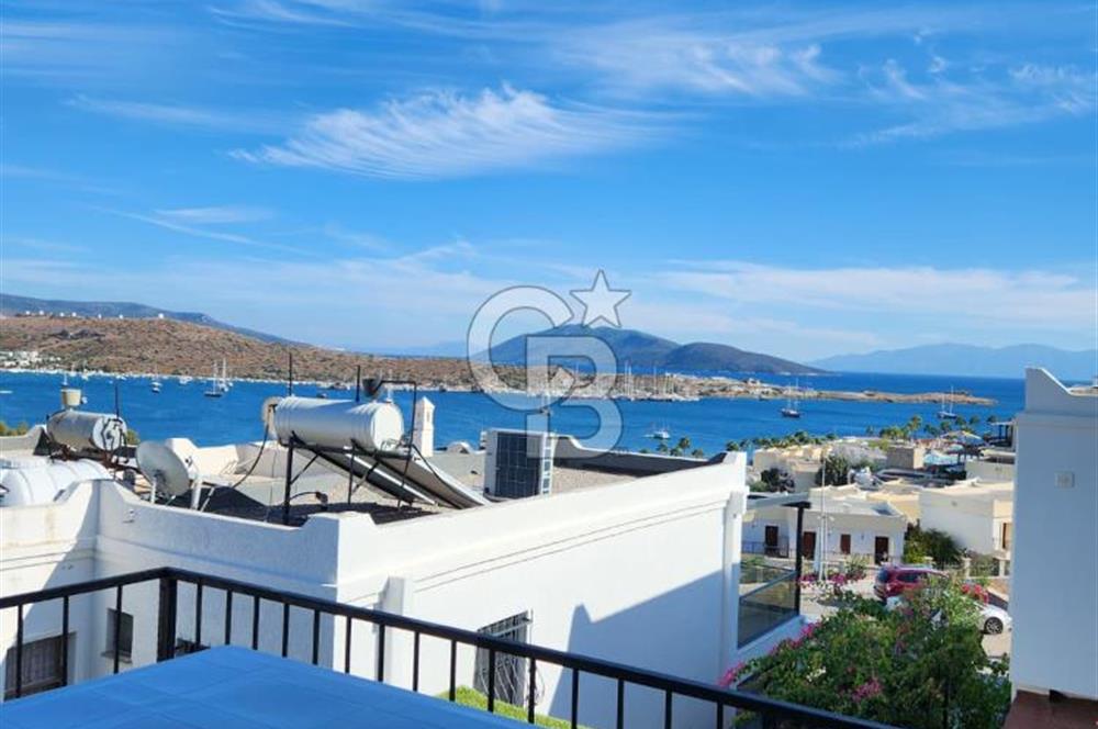 Bodrum Bitez Asarlık Mevkiinde Satılık 4+1 Deniz Manzaralı Tripleks Villa