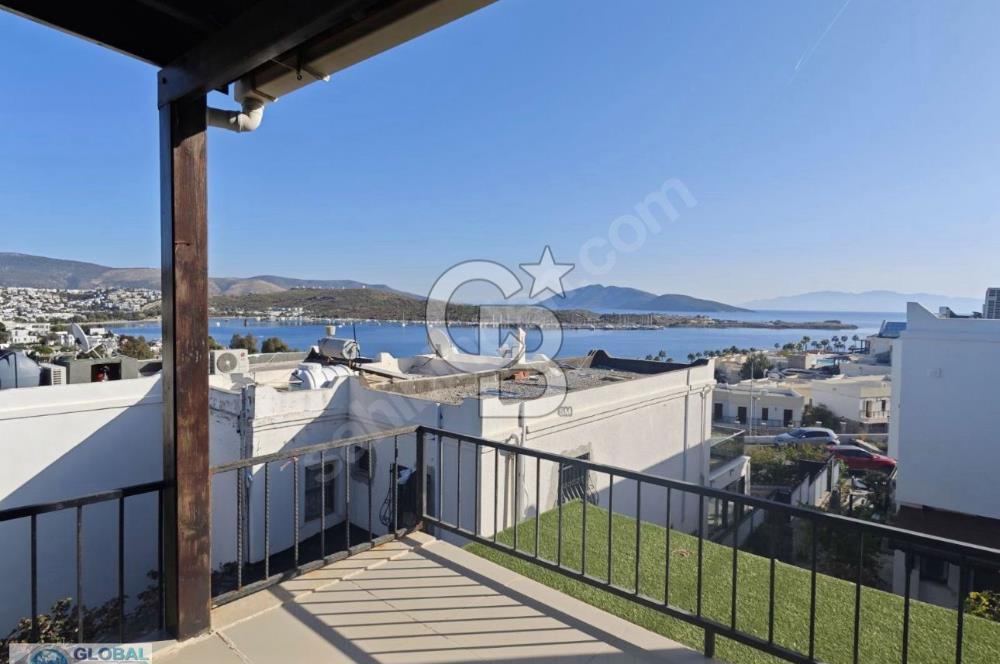 Bodrum Bitez Asarlık Mevkiinde Satılık 4+1 Deniz Manzaralı Tripleks Villa