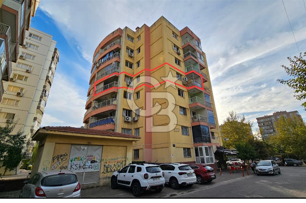 Bayraklı Soğukkuyu Kapalı Mutfak Çift Cephe 3+1 Satılık Daire