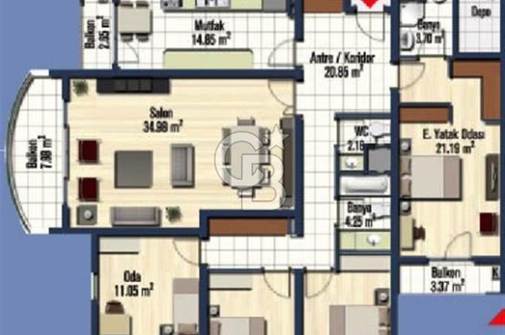 İzmir Mavişehir Soyak A Bölgesi Kiralık 4+1 200 m² Daire