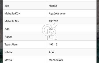 Honaz Aşağıkaraçayda Satılık Arsalar