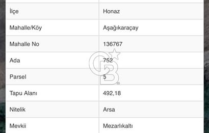 Honaz Aşağıkaraçayda Satılık Arsalar