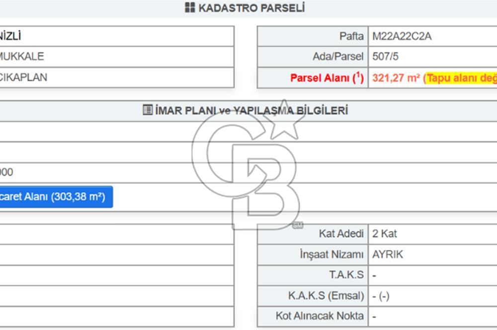 Çınar İstiklal Caddesi Satılık 815m² Arsa
