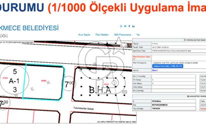 İstanbul, Büyükçekmece, Tepecik, Hürriyet Mah. Konut İmarlı Satılık Arsa, net temiz parsel,  E (KAKS): 0,20 