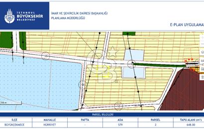 İstanbul, Büyükçekmece, Tepecik, Hürriyet Mah. Konut İmarlı Satılık Arsa, net temiz parsel,  E (KAKS): 0,20 