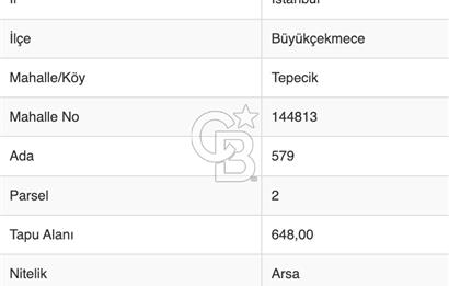 İstanbul, Büyükçekmece, Tepecik, Hürriyet Mah. Konut İmarlı Satılık Arsa, net temiz parsel,  E (KAKS): 0,20 