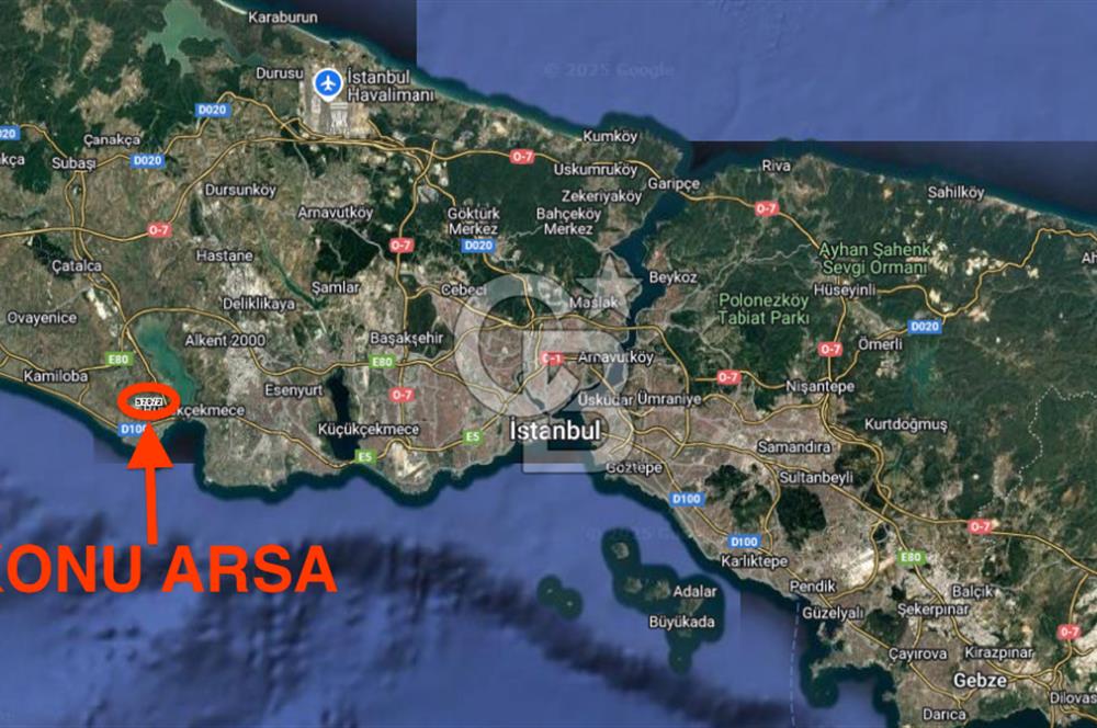 İstanbul, Büyükçekmece, Tepecik, Hürriyet Mah. Konut İmarlı Satılık Arsa, net temiz parsel,  E (KAKS): 0,20 