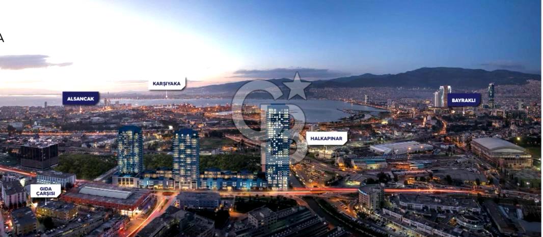 MEGAPOL İZMİR TOWER THREE REZİDANS KULE'DE SATILIK 1+1 DAİRE
