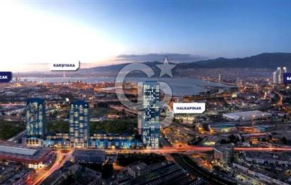 MEGAPOL İZMİR TOWER THREE REZİDANS KULE'DE SATILIK 1+1 DAİRE
