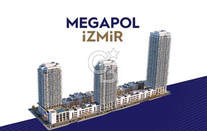 MEGAPOL İZMİR TOWER THREE REZİDANS KULE'DE SATILIK 1+1 DAİRE