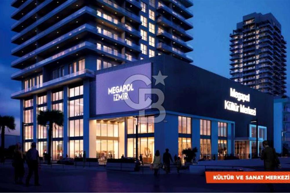 MEGAPOL İZMİR TOWER THREE REZİDANS KULE'DE SATILIK 1+1 DAİRE