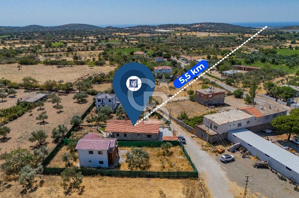 ÇNAKKALE EZİNE DE SATILIKMÜSTAKİL 574 M2 ARSA İÇİNDE TAŞ EV