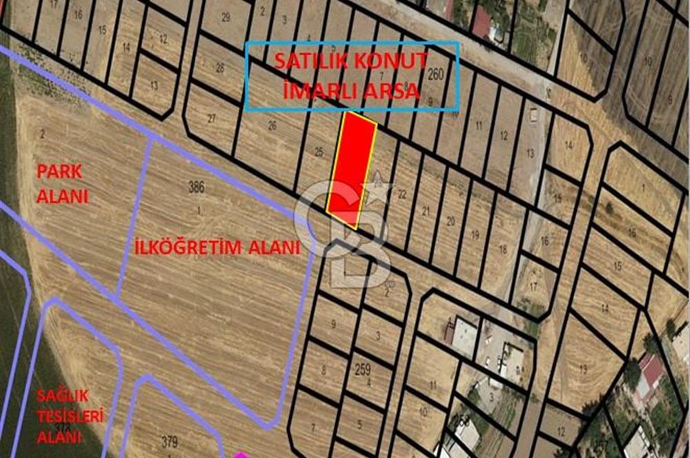 CB'DEN HACIMUSTAFA'DA TEK TAPU (712m2) SATILIK KONUT İMARLI ARSA
