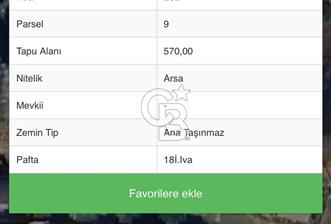 ANTALYA Kadriye 'de Fırsat Villa Arsası