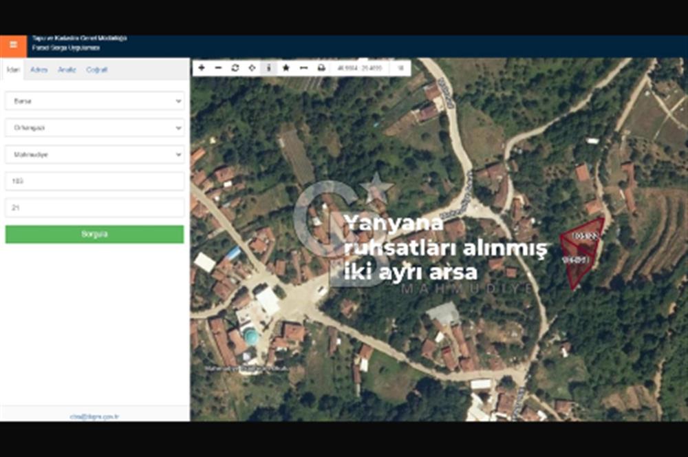 YATIRIMA uygun RUHSATLI ARSA HAZIRDA 2 ADET OBA EVİ VE CEVİZ AĞAÇLARI