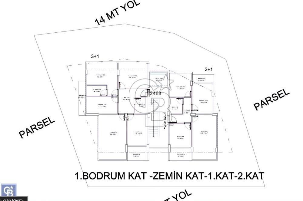 CB TOWER'DAN İZMİT YENİMAHALLEDE 583 M2 KAT KARŞILIĞI ARSA.