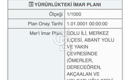 BOLU YOLÇATI KÖYÜNDE ASVALTA SIFIR EMSALSİZ ARAZİ